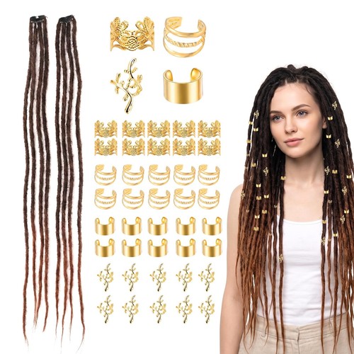 2pcs dreadlocks extension 60cm - 2pcs,